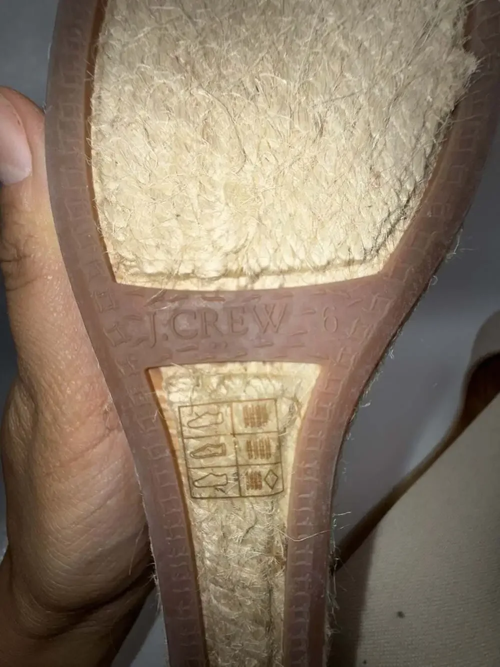 J.Crew Women's Canvas Espadrille Wedges in Beige